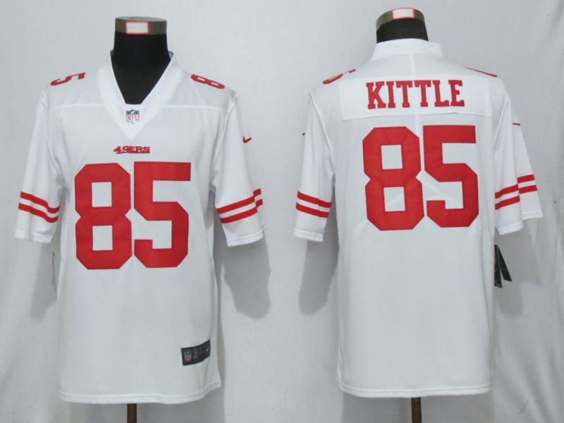 Men San Francisco 49ers 85 Kittle White Nike Vapor Untouchable Limited Playe NFL Jerseys